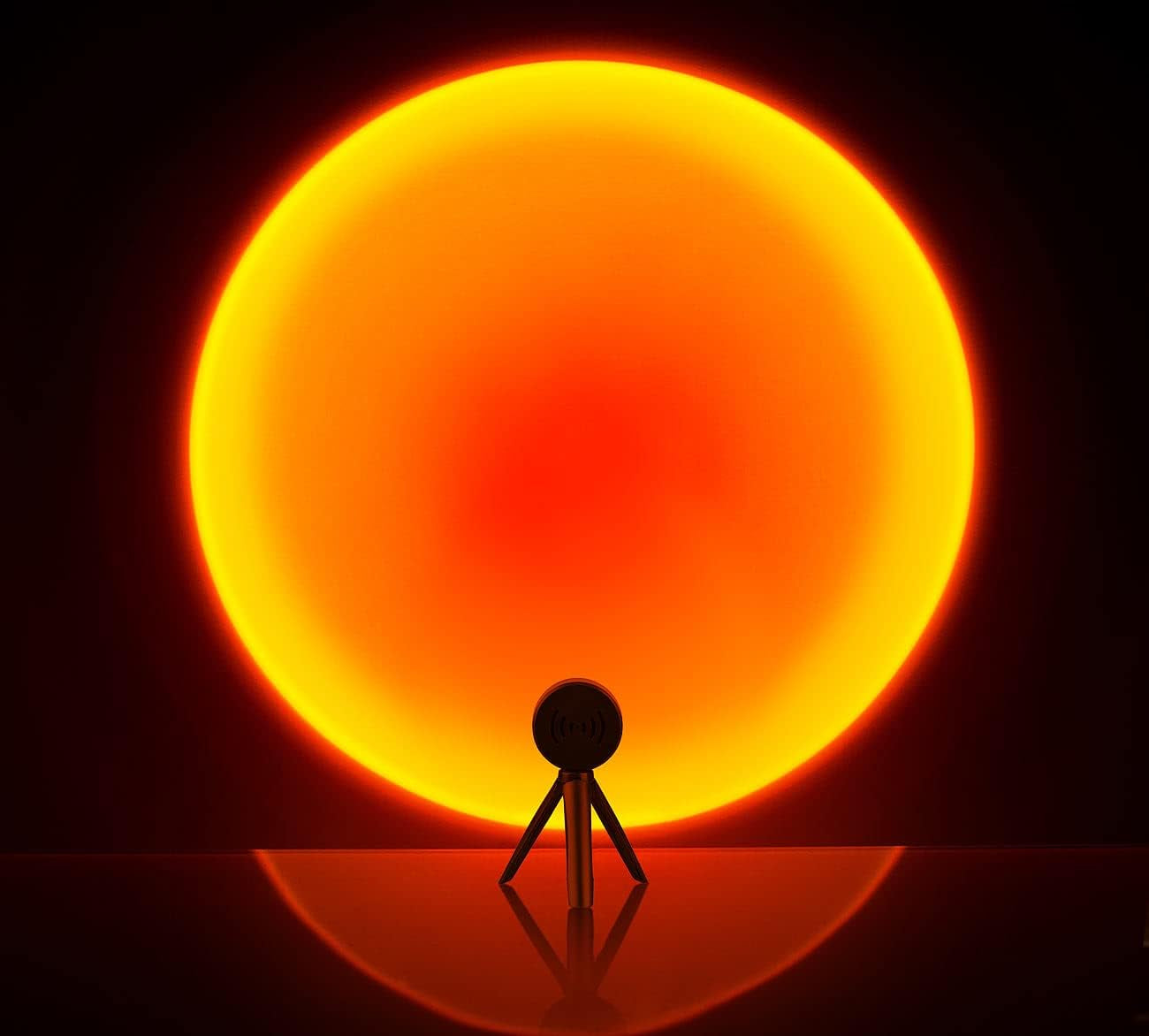 PEARL Sonnenuntergangsleuchte: Sonnenuntergangs-Led-Projektionslicht Mit Stativ, 7 W, USB (LED Sonnenuntergangsleuchte, Sonnenlampe, Sonnenuntergang)